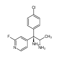 (1R,2S)-1-(4-chlorophenyl)-1-(2-fluoropyridin-4-yl)propane-1,2-diamine_677762-63-9
