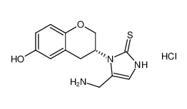 (R)-5-(aminomethyl)-1-(6-hydroxychroman-3-yl)-1,3-dihydro-2H-imidazole-2-thione hydrochloride_677773-41-0