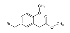 Benzeneacetic acid, 5-(bromomethyl)-2-methoxy-, methyl ester_677775-74-5