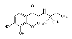1-(3,4-dihydroxy-2-methoxyphenyl)-2-(tert-pentylamino)ethan-1-one_677776-93-1