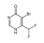 4(1H)-Pyrimidinone, 5-bromo-6-(difluoromethyl)-_677777-60-5