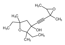 3-((2,3-dimethyloxiran-2-yl)ethynyl)-2,5-diethyl-2,5-dimethyltetrahydrofuran-3-ol_67787-79-5