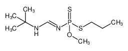O-methyl S-propyl (E)-((tert-butylamino)methylene)phosphoramidodithioate_67791-87-1