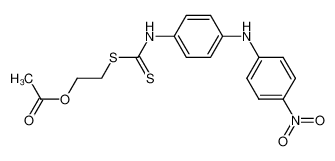 N-[4-(4-nitroanilino)-phenyl]-S-(2-acetoxyethyl)-dithiocarbamate_67792-17-0
