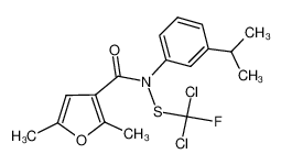 N-((dichlorofluoromethyl)thio)-N-(3-isopropylphenyl)-2,5-dimethylfuran-3-carboxamide_67794-53-0