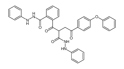 2-[4-Oxo-4-(4-phenoxy-phenyl)-2-(N'-phenyl-hydrazinocarbonyl)-butyryl]-benzoic acid N'-phenyl-hydrazide_67795-68-0