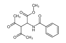 N-Benzoyl-β,β-diacetylalanin-methylester_67809-40-9