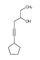 6-Cyclopentyl-hex-5-yn-3-ol_67811-23-8