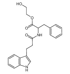 2-hydroxyethyl (3-(1H-indol-3-yl)propanoyl)phenylalaninate_678141-99-6