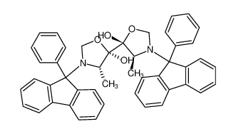 (4S,4'S,5R,5'R)-4,4'-dimethyl-3,3'-bis(9-phenyl-9H-fluoren-9-yl)-[5,5'-bioxazolidine]-5,5'-diol_678142-63-7
