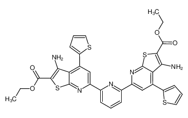 2,6-bis(3-amino-2-carbethoxy-4-(2-thienyl)thieno[2,3-b]pyridine-6-yl)pyridine_678145-42-1