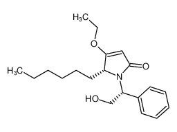 (R)-4-ethoxy-5-hexyl-1-((R)-2-hydroxy-1-phenylethyl)-1,5-dihydro-2H-pyrrol-2-one_678149-21-8