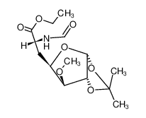 (R)-2-Formylamino-3-((3aR,5R,6S,6aR)-6-methoxy-2,2-dimethyl-tetrahydro-furo[2,3-d][1,3]dioxol-5-yl)-propionic acid ethyl ester_67816-86-8