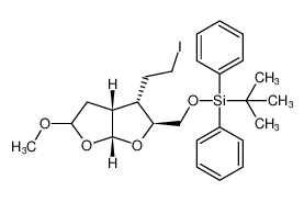 tert-butyl(((2S,3S,3aR,6aR)-3-(2-iodoethyl)-5-methoxyhexahydrofuro[2,3-b]furan-2-yl)methoxy)diphenylsilane_678160-20-8