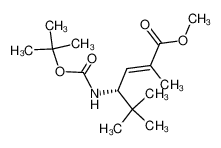 methyl (4R,2E)-4-[N-(tert-butoxycarbonyl)amino]-2,5,5-trimethylhex-2-enoate_678166-24-0