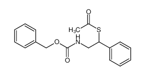 2-(benzyloxycarbonyl)amino-1-phenylethyl thioacetate_678166-60-4
