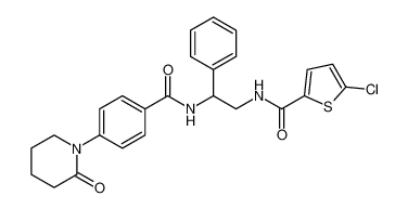 5-chloro-N-(2-(4-(2-oxopiperidin-1-yl)benzamido)-2-phenylethyl)thiophene-2-carboxamide_678174-98-6