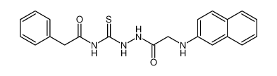 N-(2-(naphthalen-2-ylglycyl)hydrazine-1-carbonothioyl)-2-phenylacetamide_678183-84-1