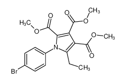 trimethyl 1-(4-bromophenyl)-5-ethyl-1H-pyrrole-2,3,4-tricarboxylate_678185-57-4