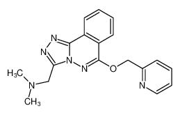 N,N-dimethyl-1-(6-(pyridin-2-ylmethoxy)-[1,2,4]triazolo[3,4-a]phthalazin-3-yl)methanamine_678193-37-8