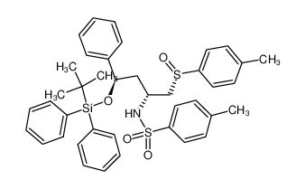 1-[4-tert-butyldiphenylsilyloxy-2-(4-methylphenylsulfonamido)-4-phenyl-(2R,4R)-butyl-(SS)-sulfinyl]-4-methylbenzene_678196-05-9