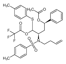 (2R,4R)-4-acetoxy-2-((N-(but-3-en-1-yl)-4-methylphenyl)sulfonamido)-4-phenyl-1-(p-tolylthio)butyl 2,2,2-trifluoroacetate_678196-13-9