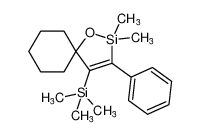 2,2-dimethyl-3-phenyl-4-(trimethylsilyl)-1-oxa-2-silaspiro[4.5]dec-3-ene_67824-37-7