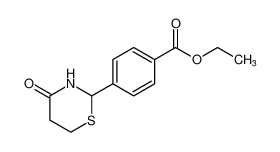 Benzoic acid, 4-(tetrahydro-4-oxo-2H-1,3-thiazin-2-yl)-, ethyl ester_67839-36-5