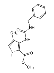 3-(3-benzyl-ureido)-4-methyl-pyrrole-2-carboxylic acid methyl ester_67855-85-0