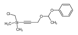 Chloromethyl-dimethyl-[3-(1-phenoxy-ethoxy)-prop-1-ynyl]-silane_67868-67-1