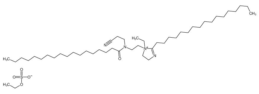 N-(2-cyanoethyl)-N-[2-(1-ethyl-2-heptadecyl-4,5-dihydroimidazol-1-ium-1-yl)ethyl]octadecanamide,ethyl sulfate_67874-20-8