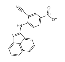 Benzonitrile, 2-(benz[cd]indol-2-ylamino)-5-nitro-_67880-03-9