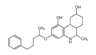6-methyl-3-(5-phenylpentan-2-yloxy)-5,6,6a,7,8,9,10,10a-octahydrophenanthridine-1,9-diol_67892-67-5