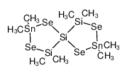2,2,4,4,7,7,9,9-octamethyl-1,3,6,8-tetraselena-4,5,9-trisila-2,7-distannaspiro[4.4]nonane_678968-18-8