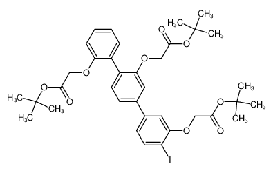 (2,3'-Bis-tert-butoxycarbonylmethoxy-4'-iodo-[1,1';4',1']terphenyl-2'-yloxy)-acetic acid tert-butyl ester_678988-86-8