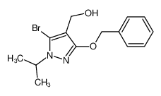 3-Benzyloxy-5-bromo-4-hydroxymethyl-1-isopropyl-1H-pyrazole_678995-04-5