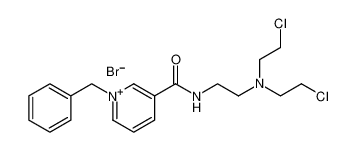 1-benzyl-3-((2-(bis(2-chloroethyl)amino)ethyl)carbamoyl)pyridin-1-ium bromide_678995-30-7