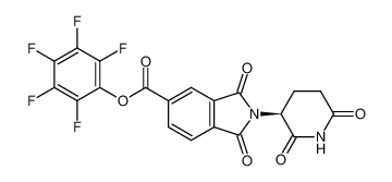 perfluorophenyl (S)-2-(2,6-dioxopiperidin-3-yl)-1,3-dioxoisoindoline-5-carboxylate_679001-33-3