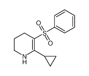 Pyridine, 2-cyclopropyl-1,4,5,6-tetrahydro-3-(phenylsulfonyl)-_679002-15-4