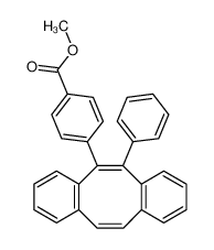 4-((5Z,11Z)-6-Phenyl-dibenzo[a,e]cycloocten-5-yl)-benzoic acid methyl ester_67904-59-0