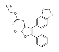 (2-oxo-[1,3]dioxolo[4',5':6,7]phenanthro[9,10-d]oxazol-1-yl)-acetic acid ethyl ester_67909-86-8
