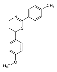 6-(4-methoxy-phenyl)-2-p-tolyl-5,6-dihydro-4H-[1,3]thiazine_67917-35-5
