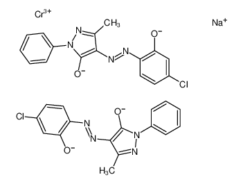 sodium,4-[(4-chloro-2-oxidophenyl)diazenyl]-5-methyl-2-phenylpyrazol-3-olate,chromium(3+)_67924-22-5