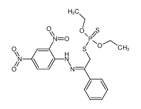 Dithiophosphorsaeure-O.O-diaethylester-S-(2-(2.4-dinitro-phenylhydrazono)-2-phenyl-aethylester_6794-19-0