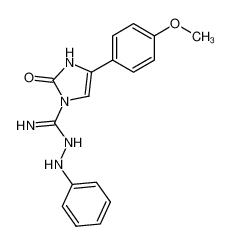 4-(4-methoxy-phenyl)-2-oxo-N'-phenyl-2,3-dihydro-imidazole-1-carbohydrazonic acid amide_6794-62-3