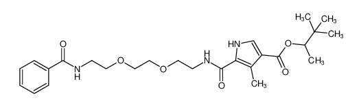 1H-Pyrrole-3-carboxylic acid,5-(1,12-dioxo-12-phenyl-5,8-dioxa-2,11-diazadodec-1-yl)-4-methyl-,1,2,2-trimethylpropyl ester_679401-17-3