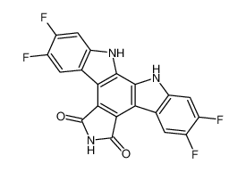 2,3,9,10-tetrafluoro-12,13-dihydro-5H-indolo[2,3-a]pyrrolo[3,4-c]carbazole-5,7(6H)-dione_679422-67-4