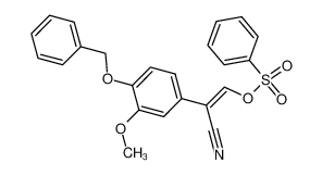 2-cyano-2-(4-benzyloxy-3-methoxyphenyl)vinylbenzene sulfonate_679425-83-3