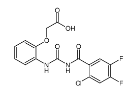 2-(2-(3-(2-chloro-4,5-difluorobenzoyl)ureido)phenoxy)acetic acid_679435-45-1