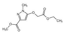 5-[(ethoxycarbonyl)methoxy]-1-methyl-1H-pyrazole-3-carboxylic acid methyl ester_679436-56-7